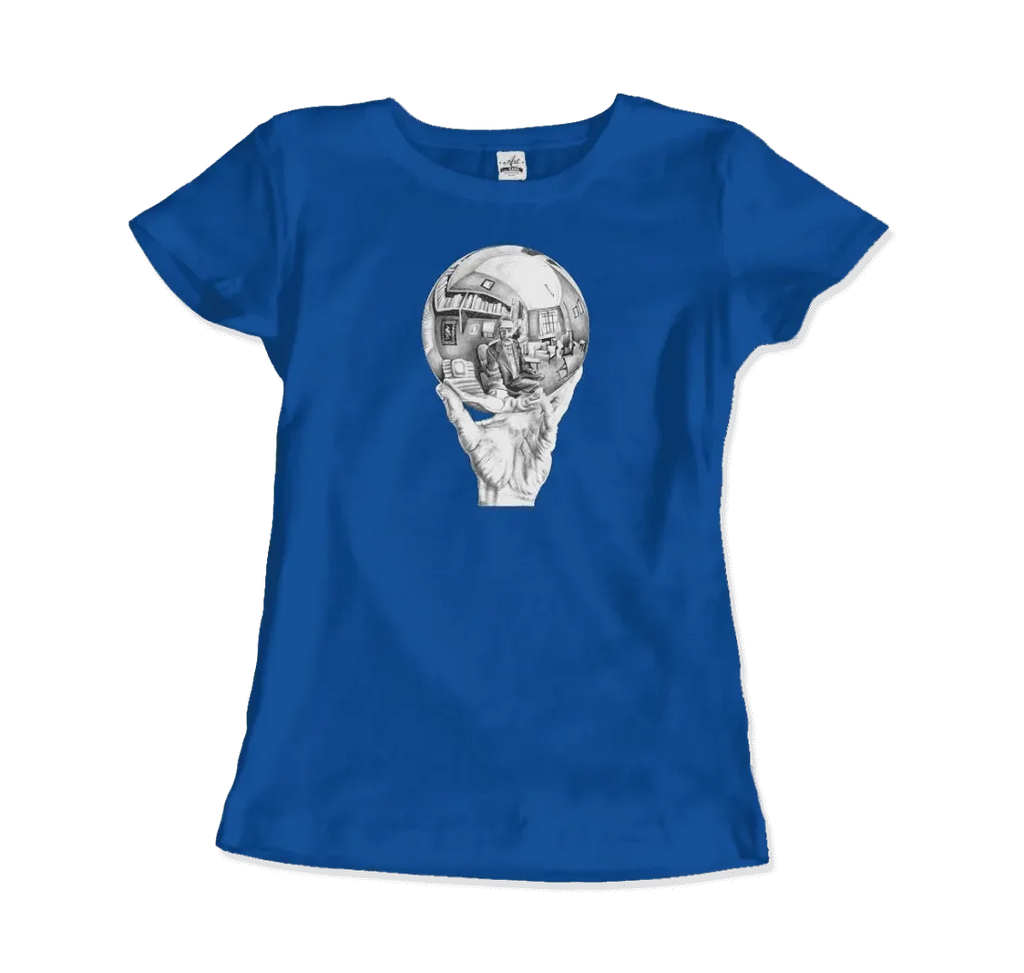 T-Shirt M.C. Escher Hand With Reflective Globe