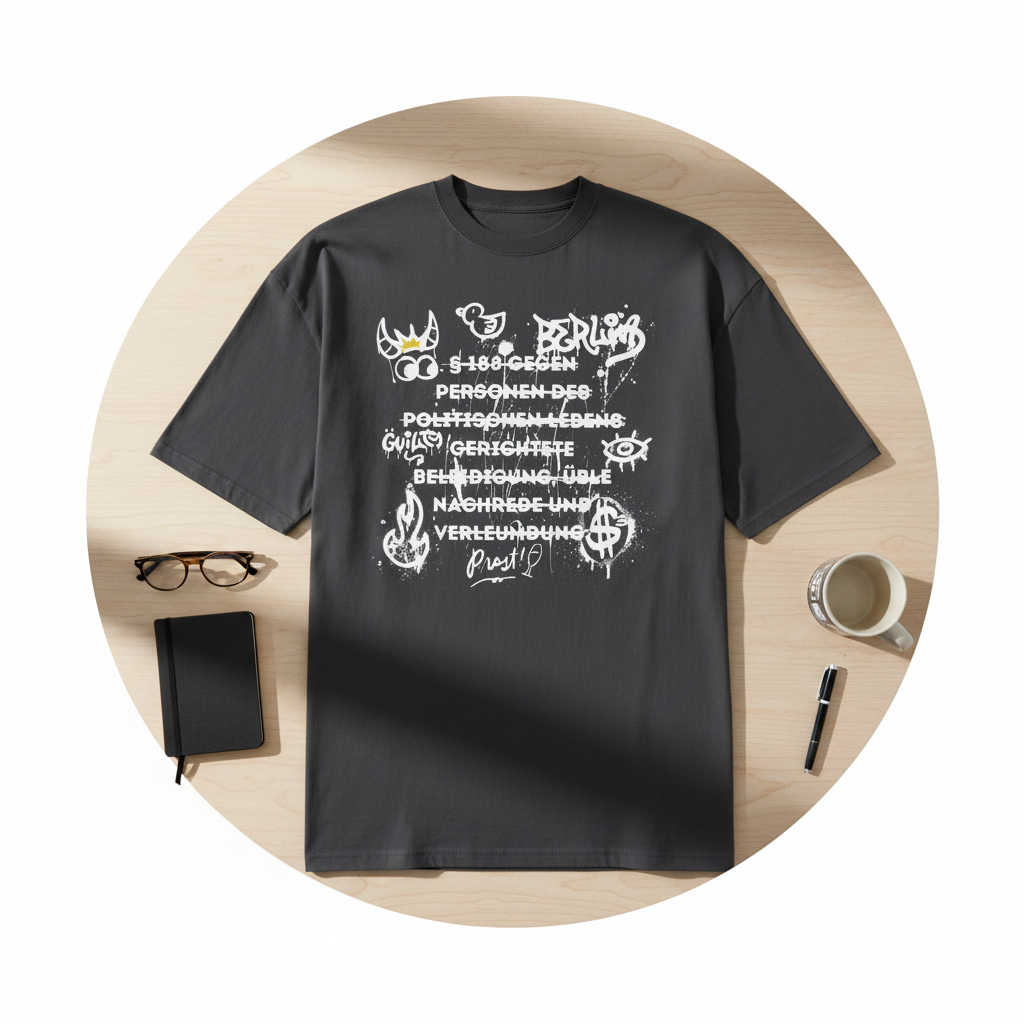 Oversized T-Shirt „§188“ | Kunst, Statement & ein bisschen Chaos