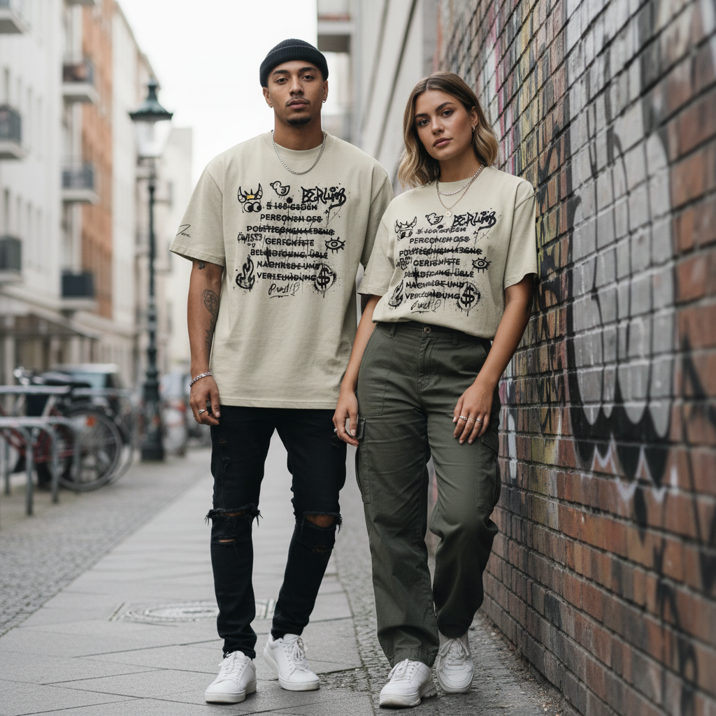 Oversized T-Shirt „§188“ | Kunst, Statement & ein bisschen Chaos