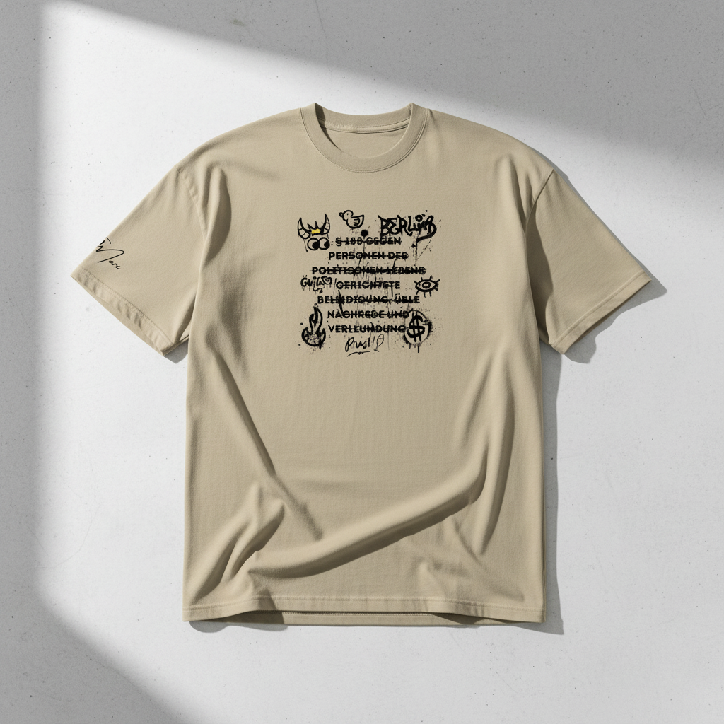 Oversized T-Shirt „§188“ | Kunst, Statement & ein bisschen Chaos