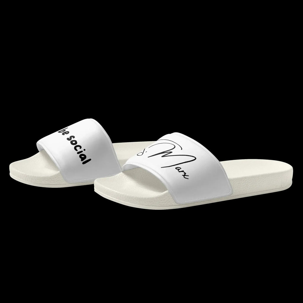 Moderne Badelatschen "be social" für Männer - Slippers - flyliving