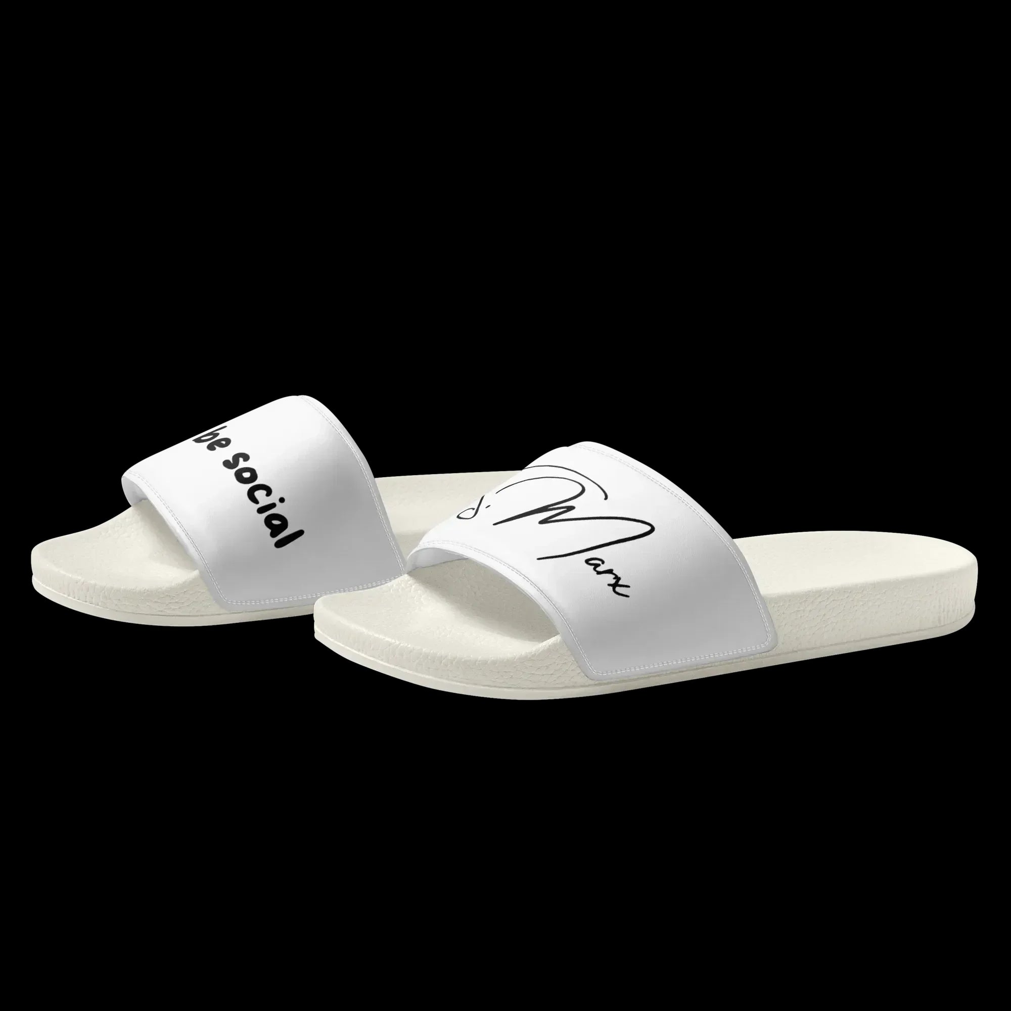 Moderne Badelatschen "be social" für Männer - Slippers - flyliving