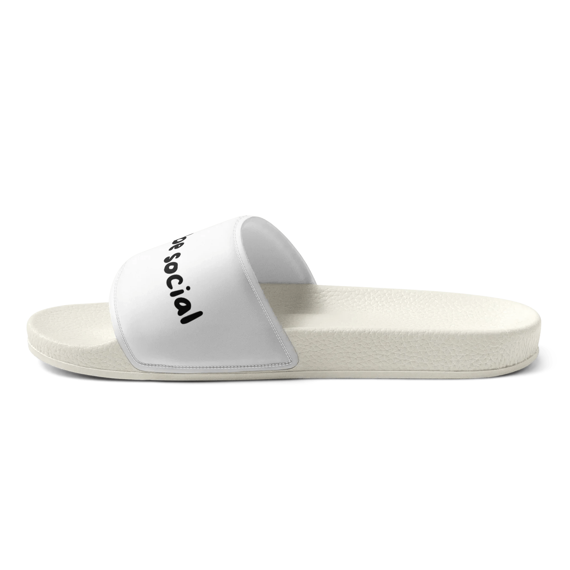 Moderne Badelatschen "be social" für Männer - Slippers - flyliving