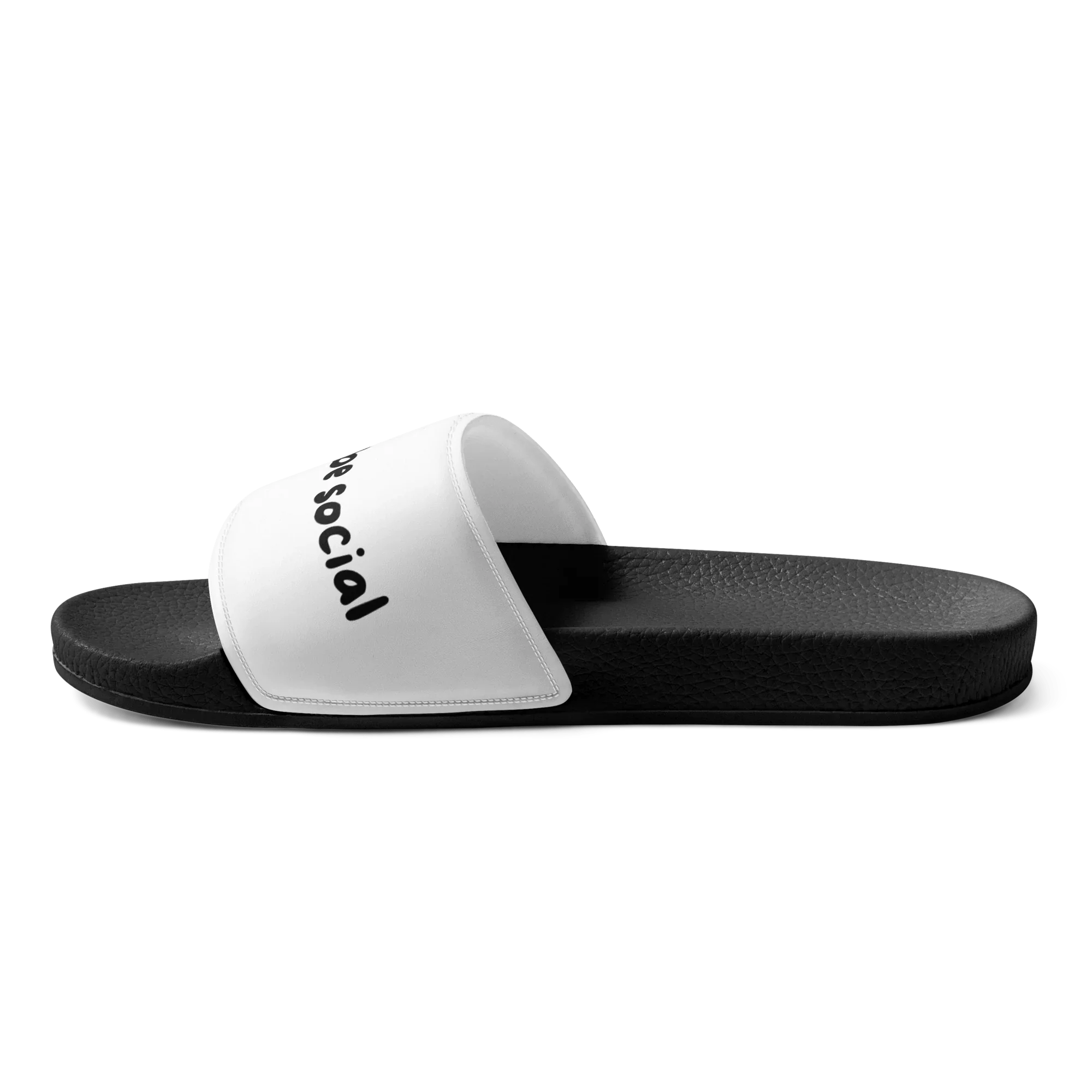 Moderne Badelatschen "be social" für Männer - Slippers - flyliving