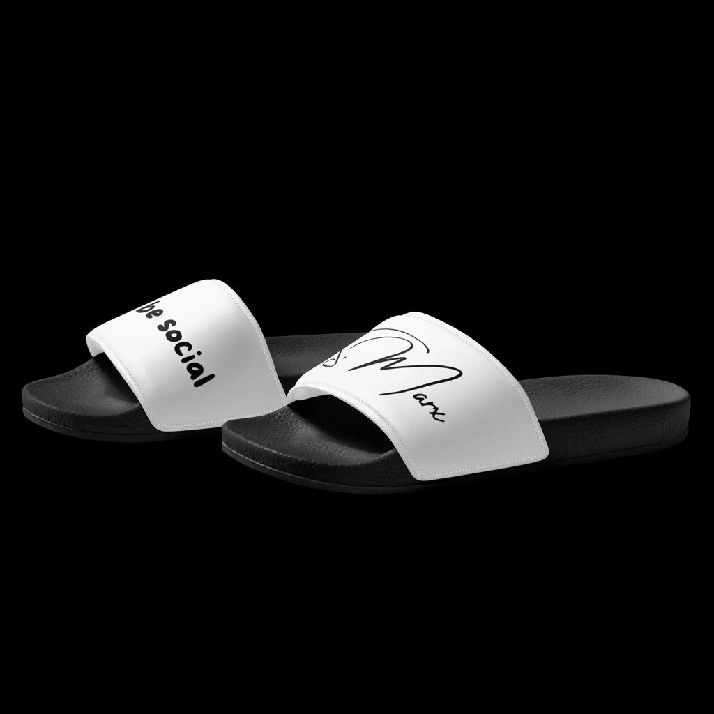 Moderne Badelatschen "be social" für Männer - Slippers - flyliving