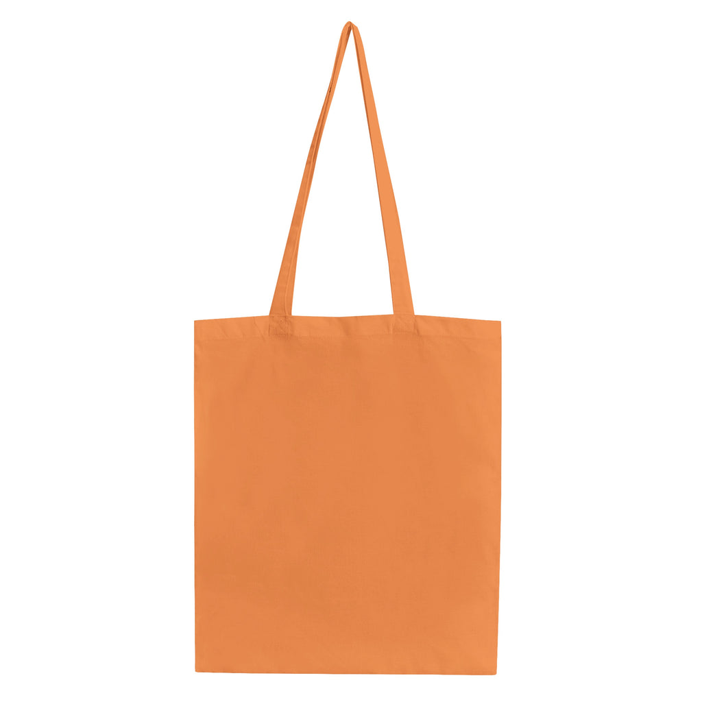 Orangefarbene Jutebeutel-Tasche aus Bio-Baumwolle von flyliving mit Espresso-Martini-Rezept und sarkastischem Spruch.