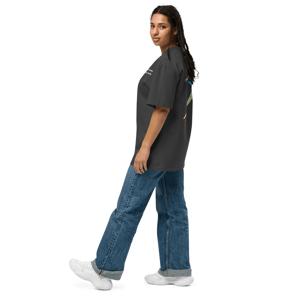 Oversized T-Shirt "better bendy than trendy" - Oversized T-Shirt - flyliving