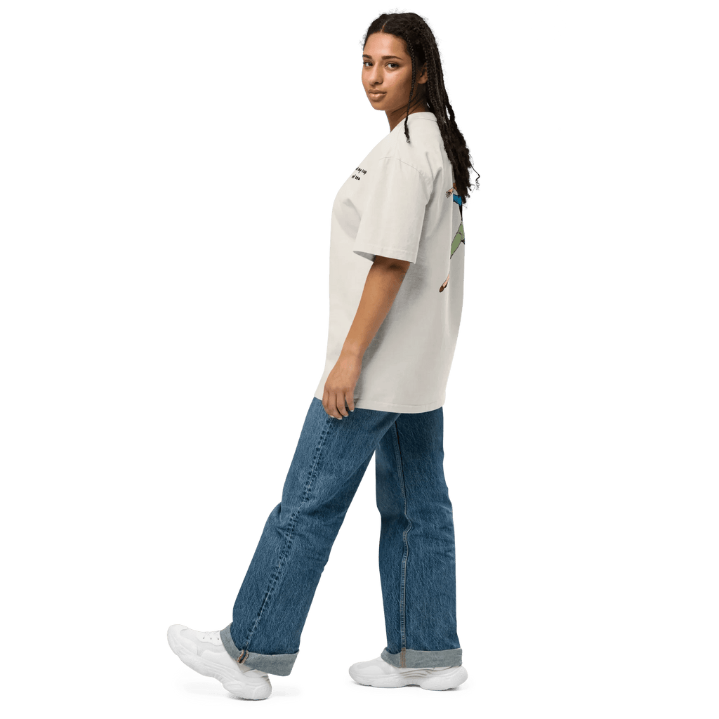 Oversized T-Shirt "better bendy than trendy" - Oversized T-Shirt - flyliving