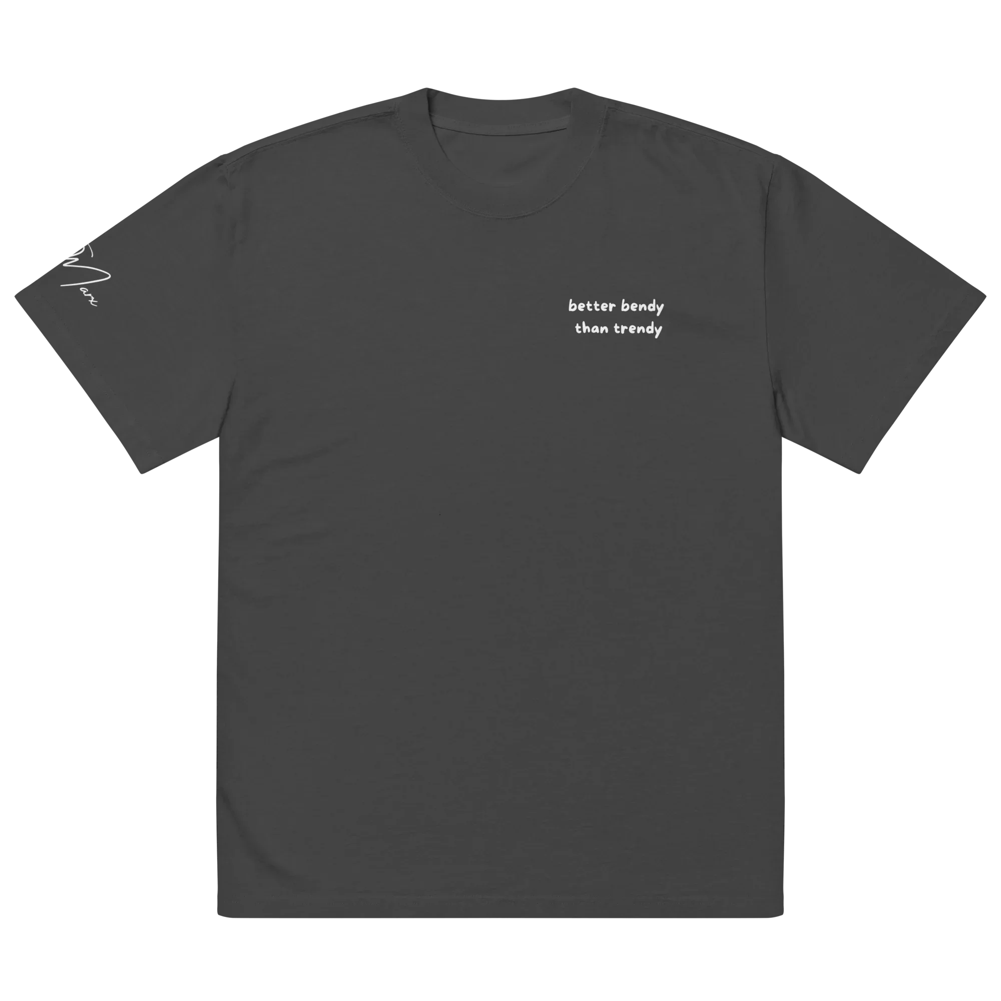 Oversized T-Shirt "better bendy than trendy" - Oversized T-Shirt - flyliving