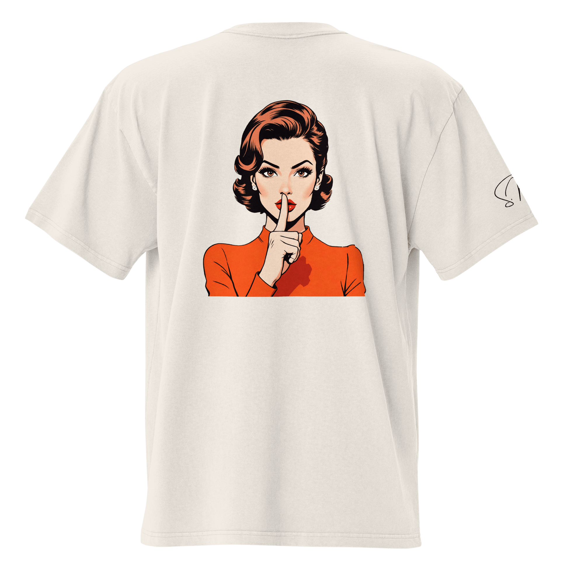 Oversized T-Shirt "shhh" - Oversized T-Shirt - flyliving