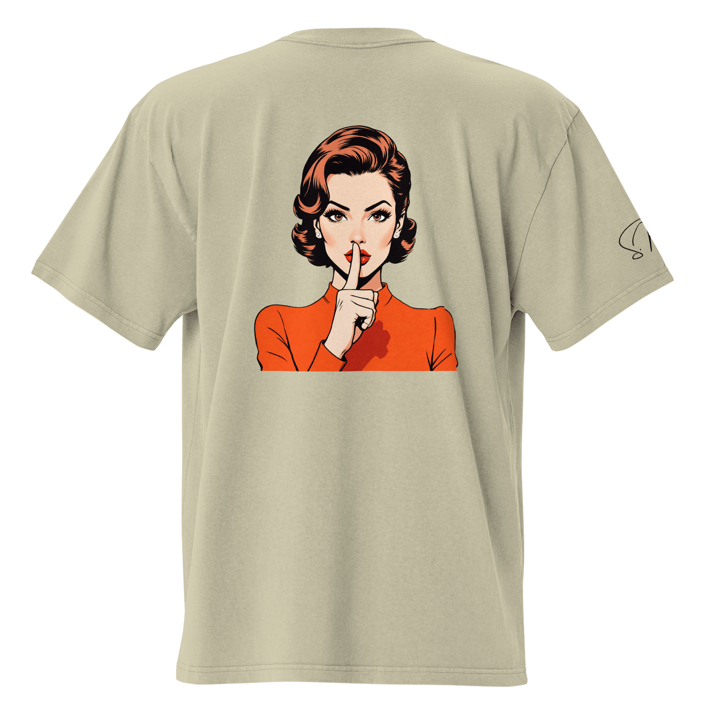 Oversized T-Shirt "shhh" - Oversized T-Shirt - flyliving