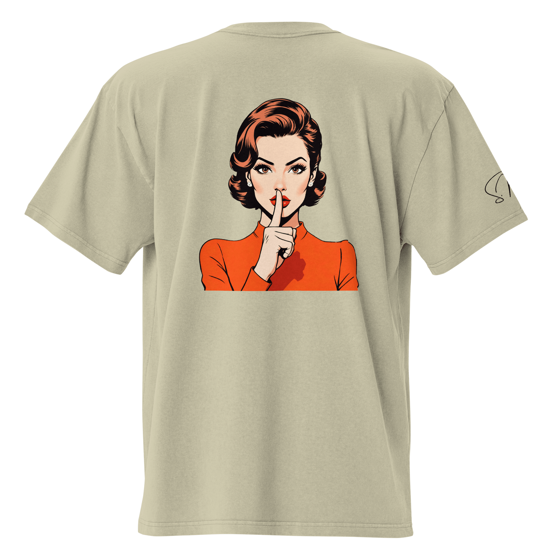Oversized T-Shirt "shhh" - Oversized T-Shirt - flyliving