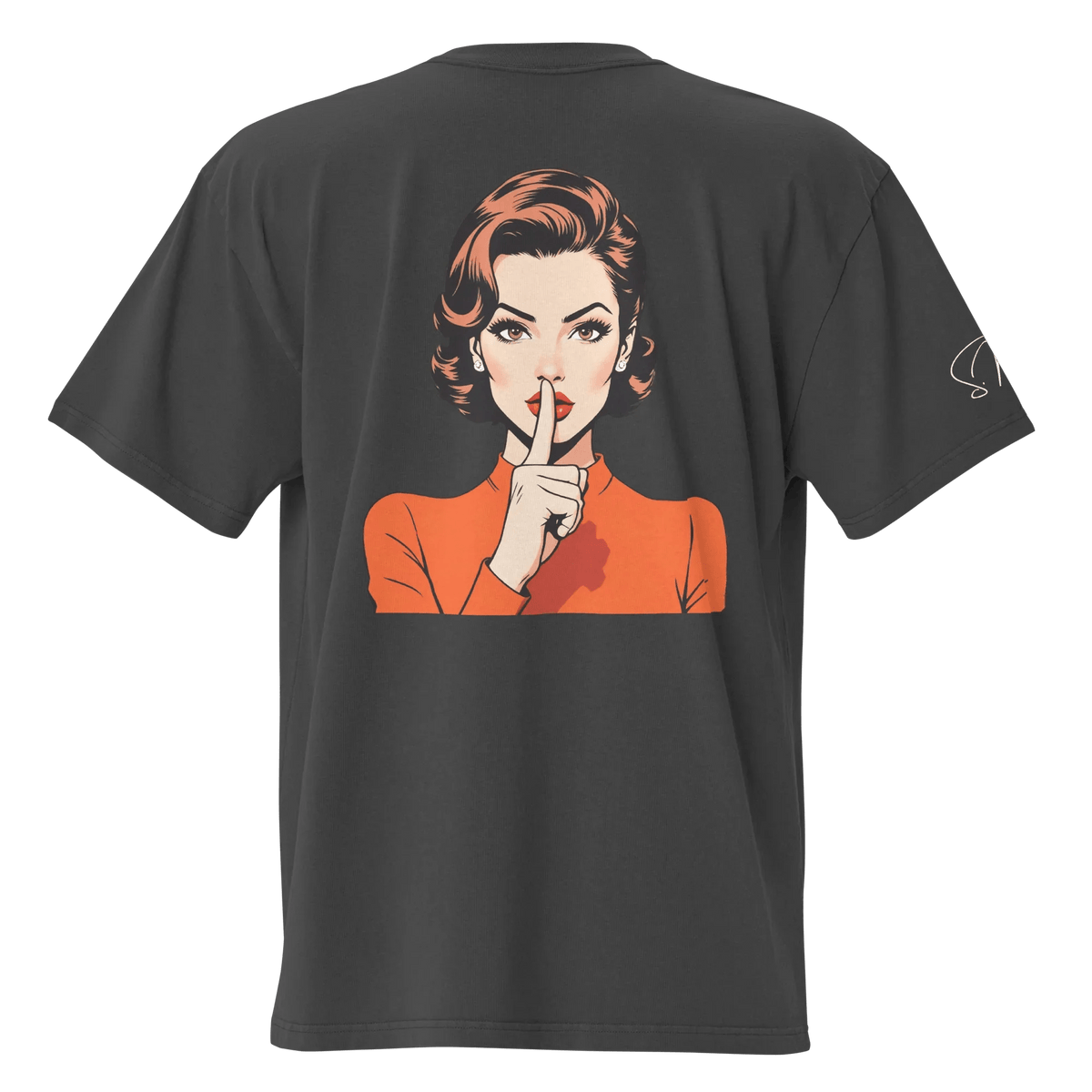 Oversized T-Shirt "shhh" - Oversized T-Shirt - flyliving