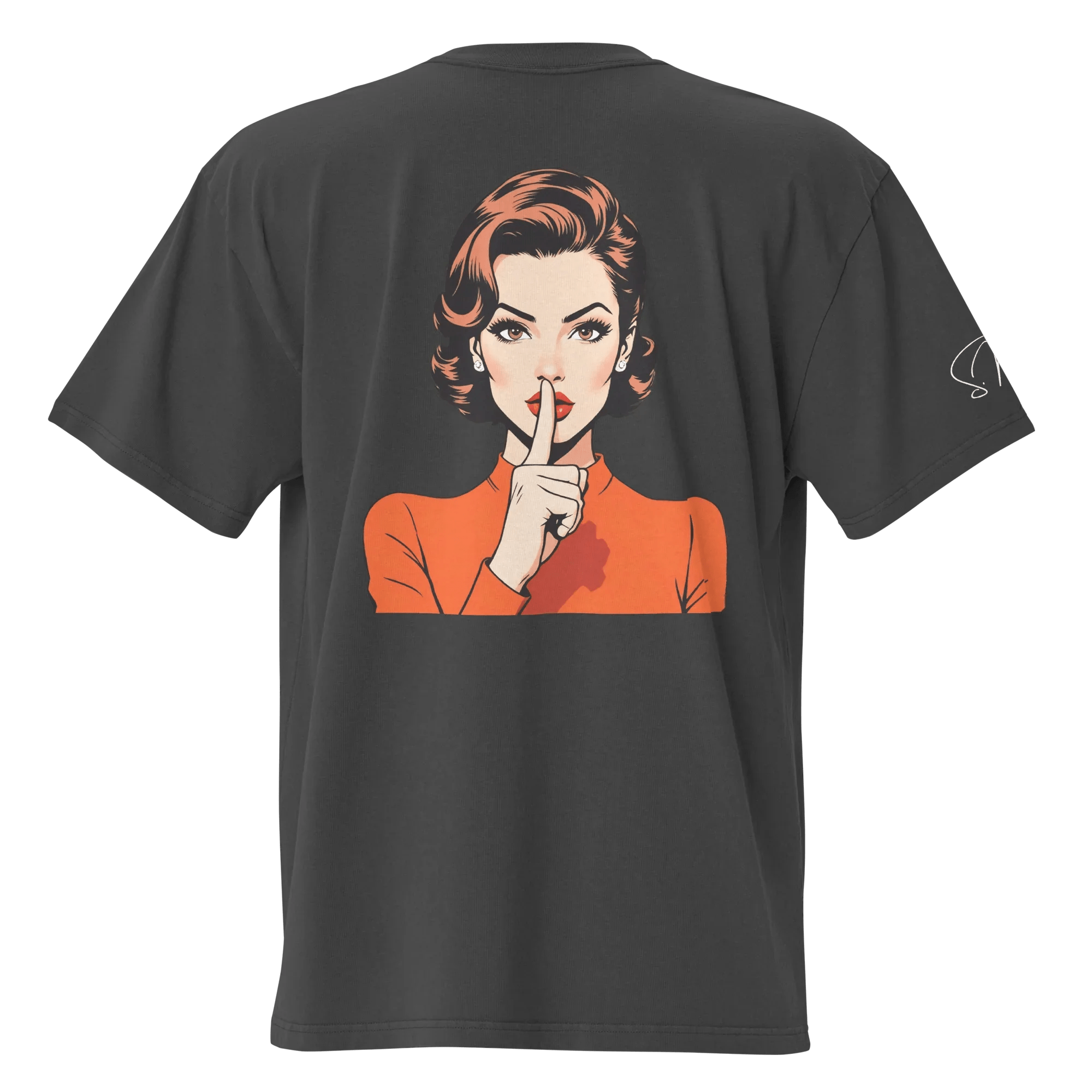 Oversized T-Shirt "shhh" - Oversized T-Shirt - flyliving