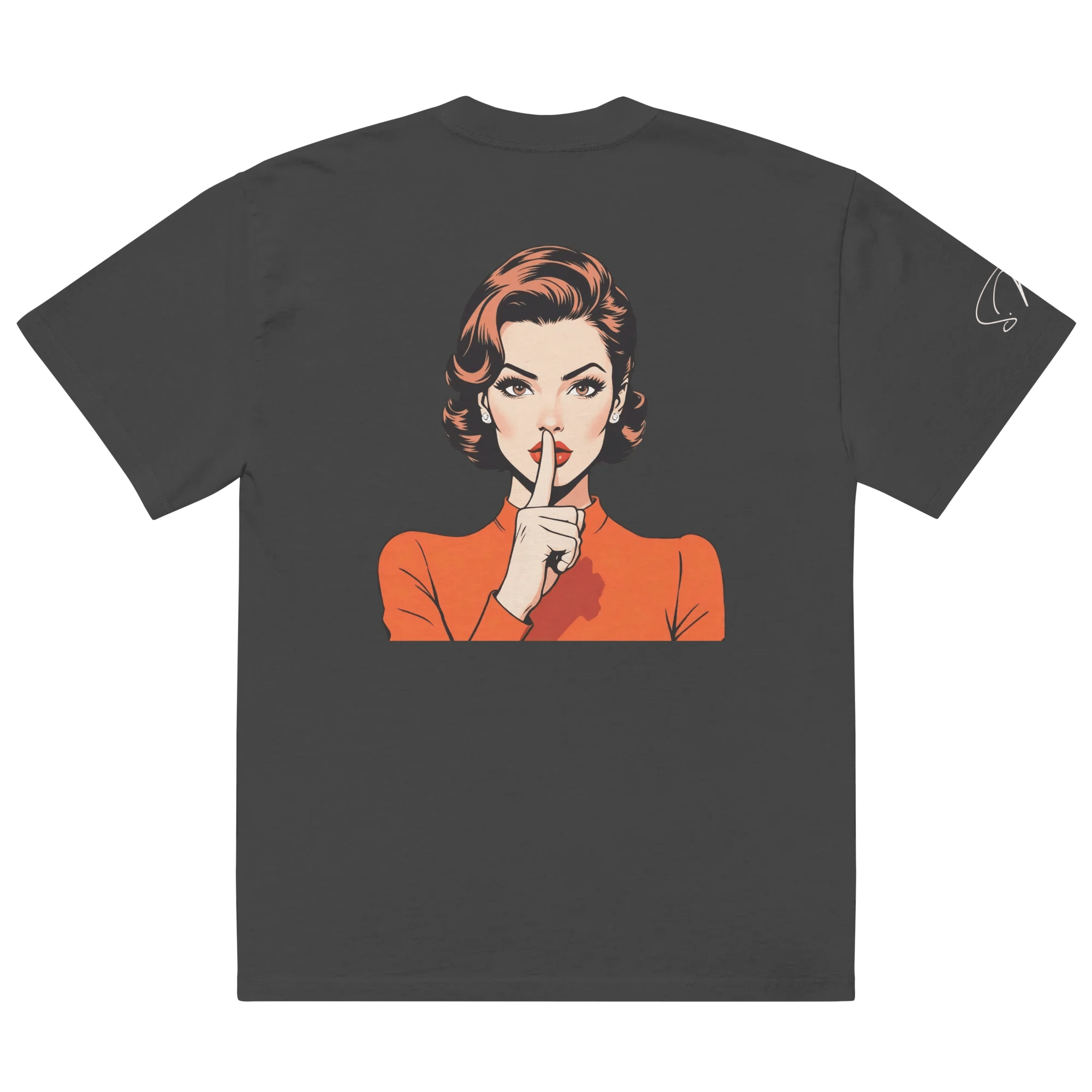 Oversized T-Shirt "shhh" - Oversized T-Shirt - flyliving