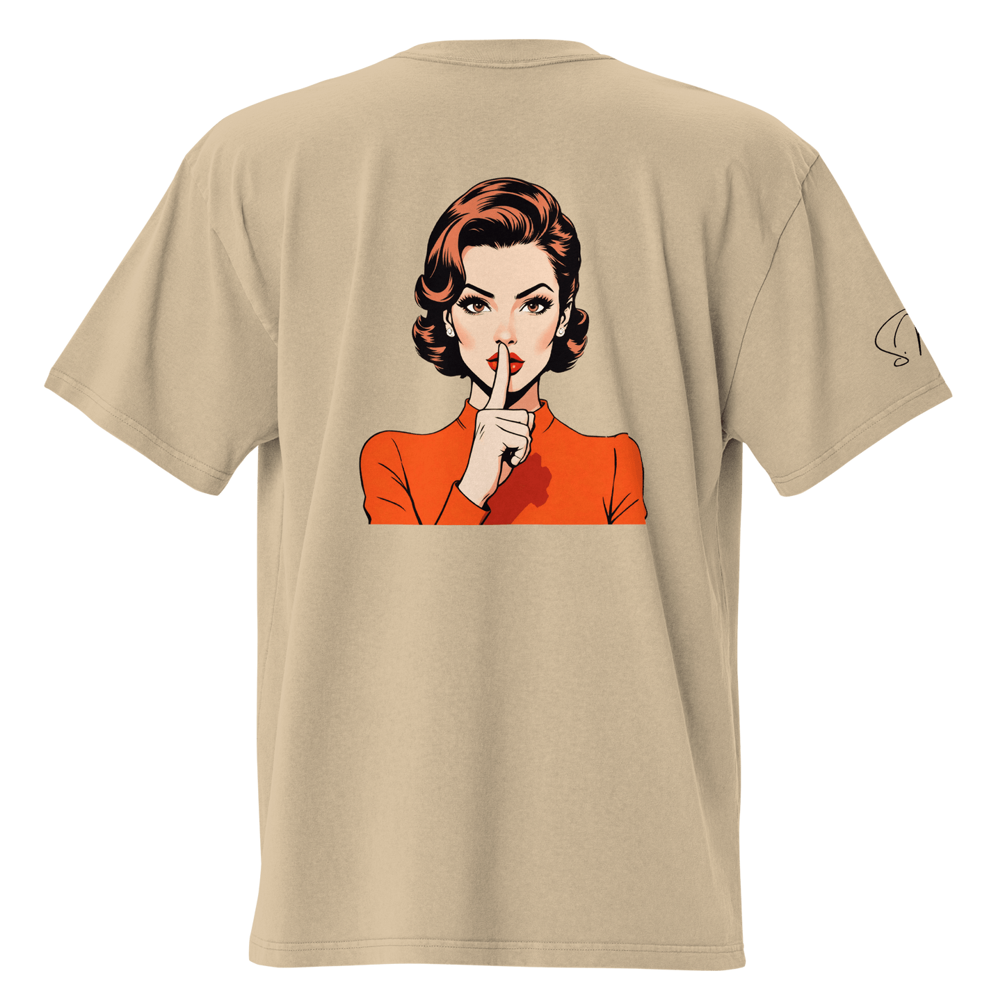 Oversized T-Shirt "shhh" - Oversized T-Shirt - flyliving