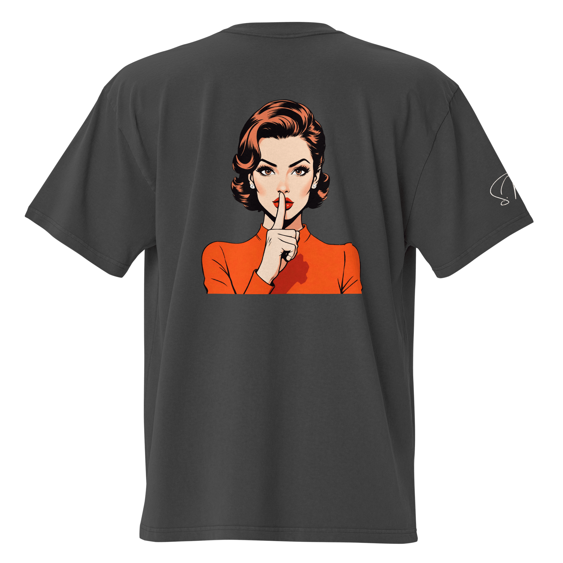 Oversized T-Shirt "shhh" - Oversized T-Shirt - flyliving