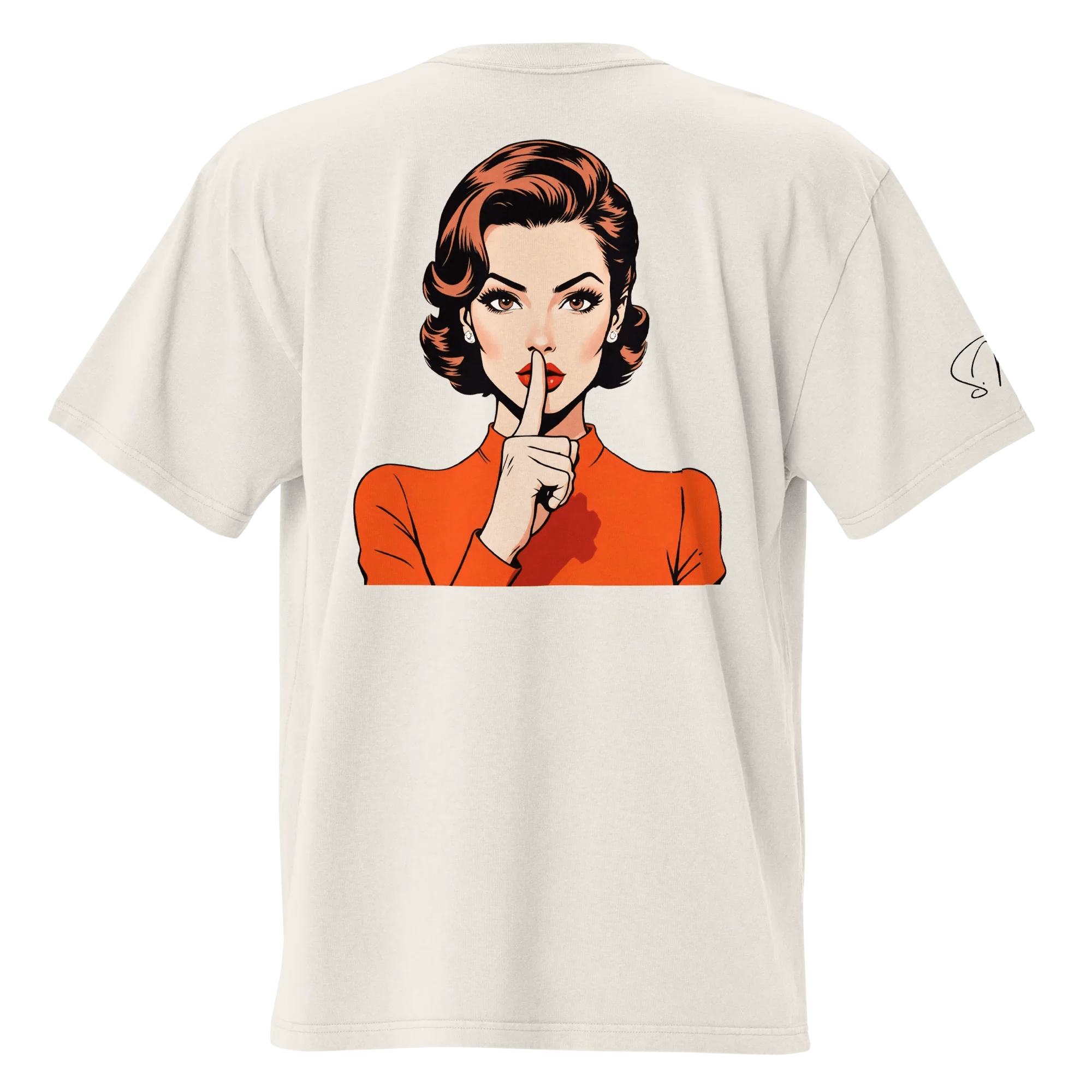 Oversized T-Shirt "shhh" - Oversized T-Shirt - flyliving