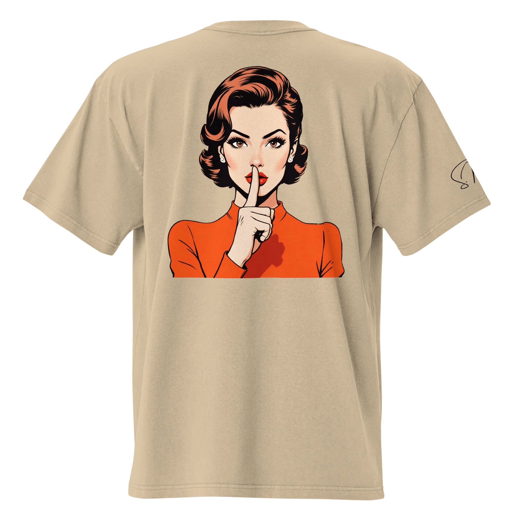 Oversized T-Shirt "shhh" - Oversized T-Shirt - flyliving