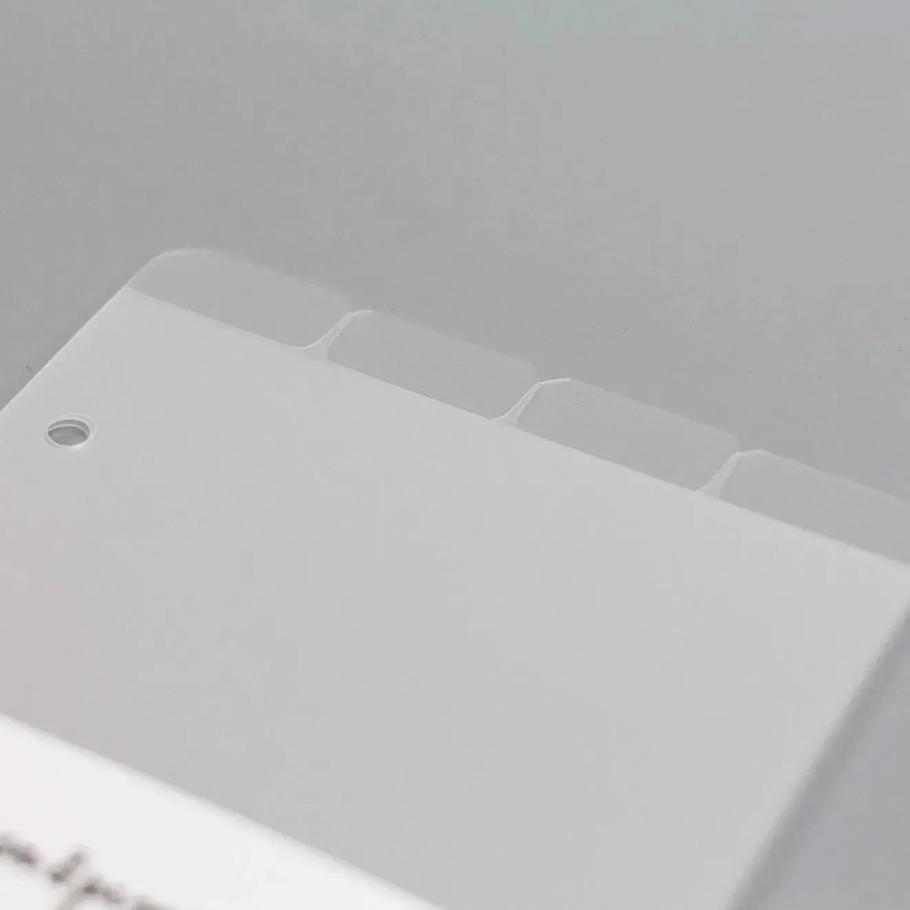 Register für Ringplaner - Tabs oben - "schwarz & transparent" - (A5 & A6)