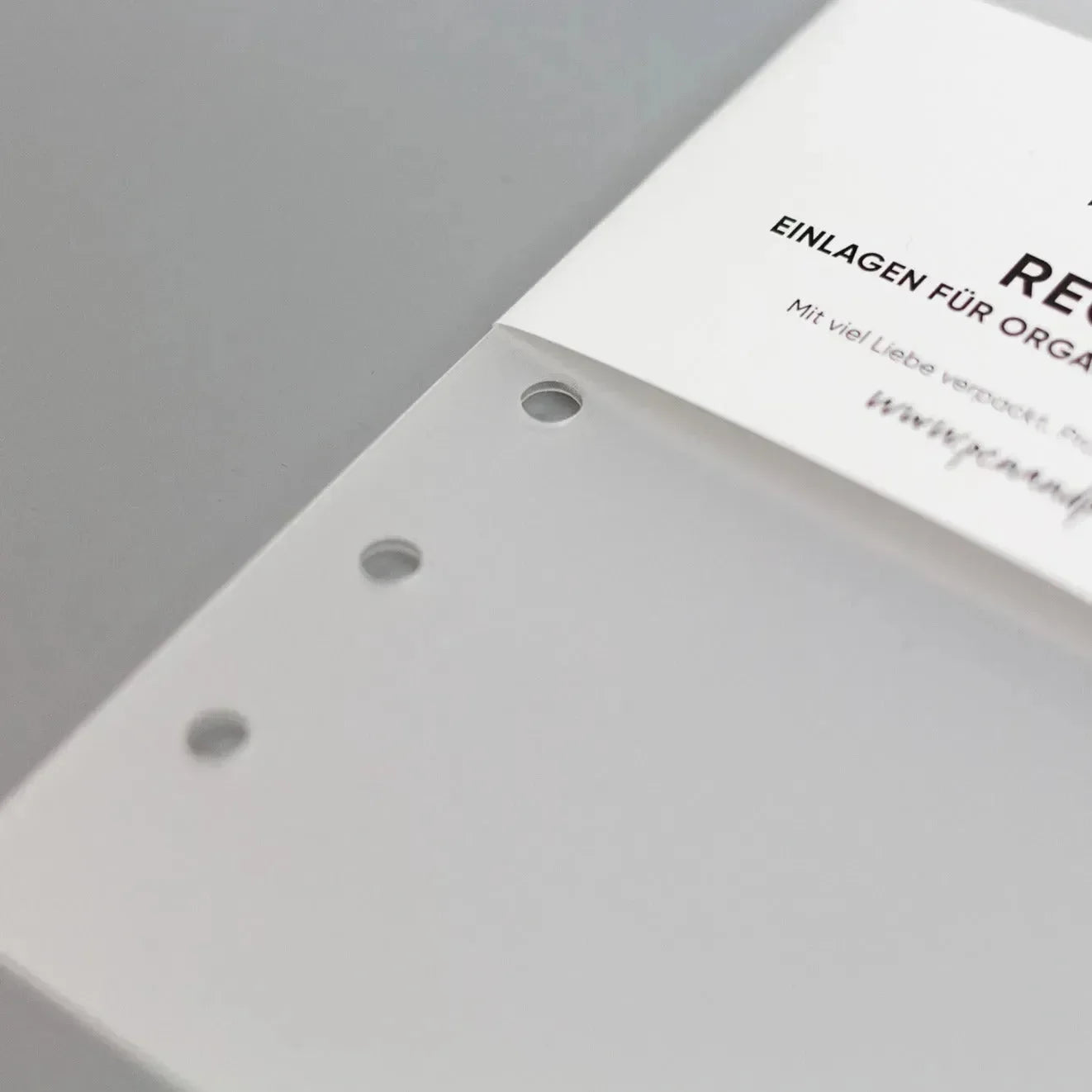 Register für Ringplaner - Tabs oben - "schwarz & transparent" - (A5 & A6)