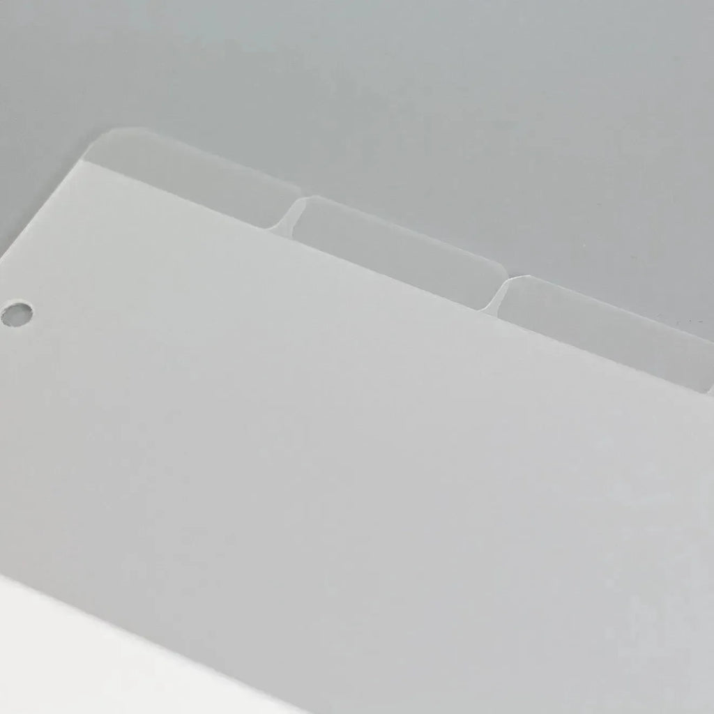 Register für Ringplaner - Tabs oben - "schwarz & transparent" - (A5 & A6)