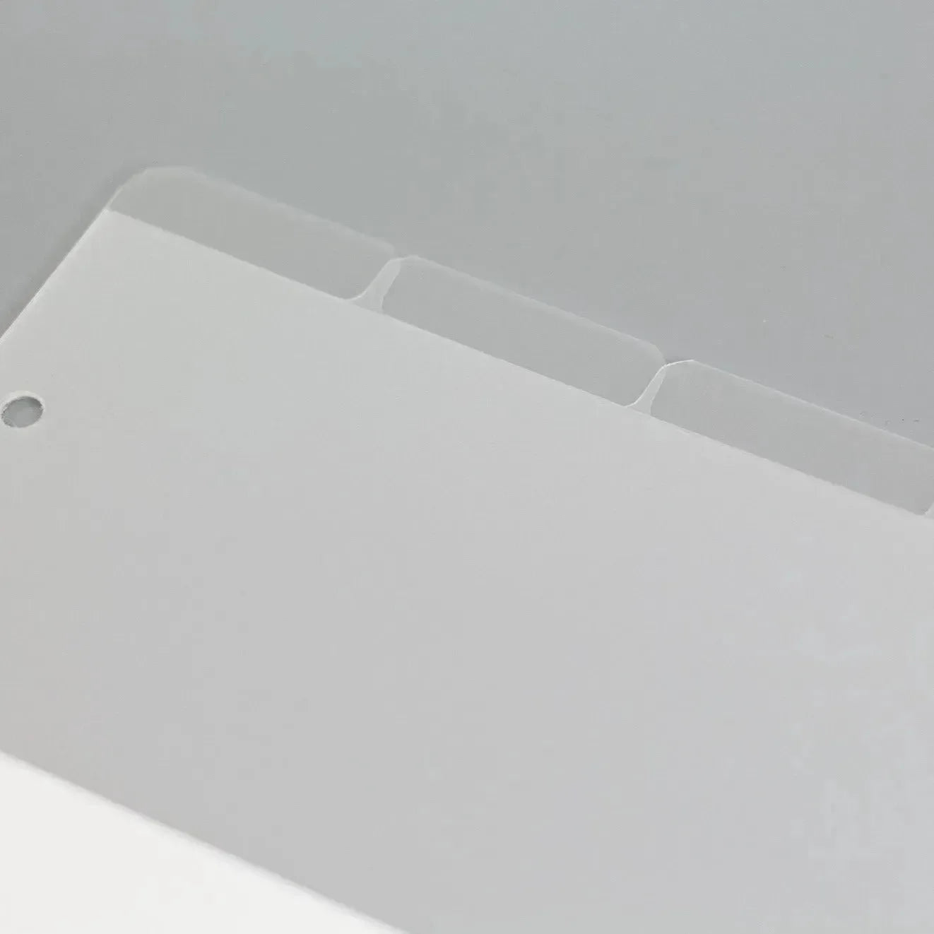Register für Ringplaner - Tabs oben - "schwarz & transparent" - (A5 & A6)