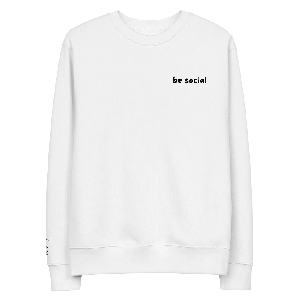 Pullover "be social" - Sweatshirt - flyliving