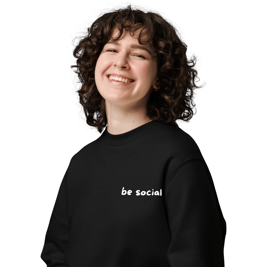 Pullover "be social" - Sweatshirt - flyliving