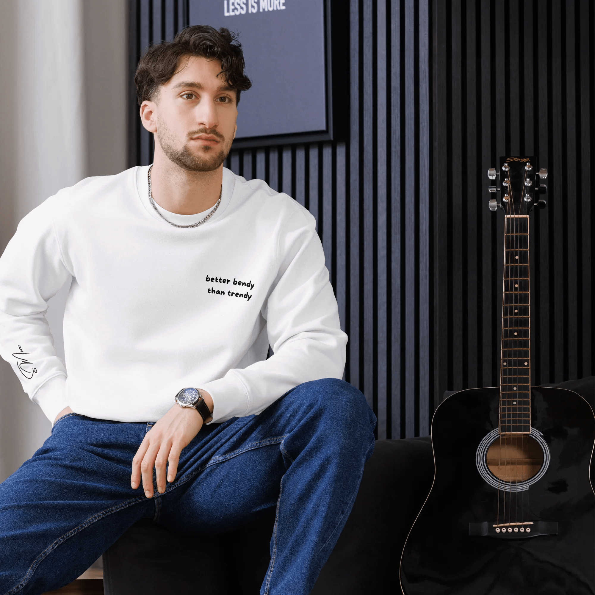 Pullover "better bendy than trendy" - Pullover - flyliving