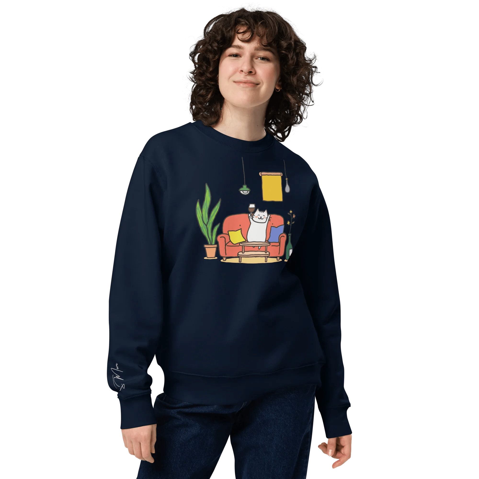 Pullover "drunky cat one" - Pullover - flyliving