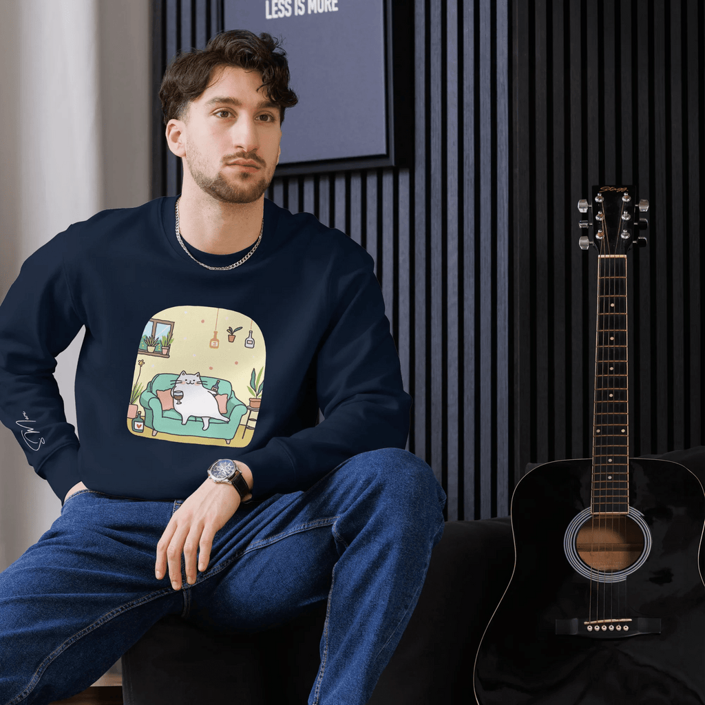 Pullover "drunky cat two" - Pullover - flyliving