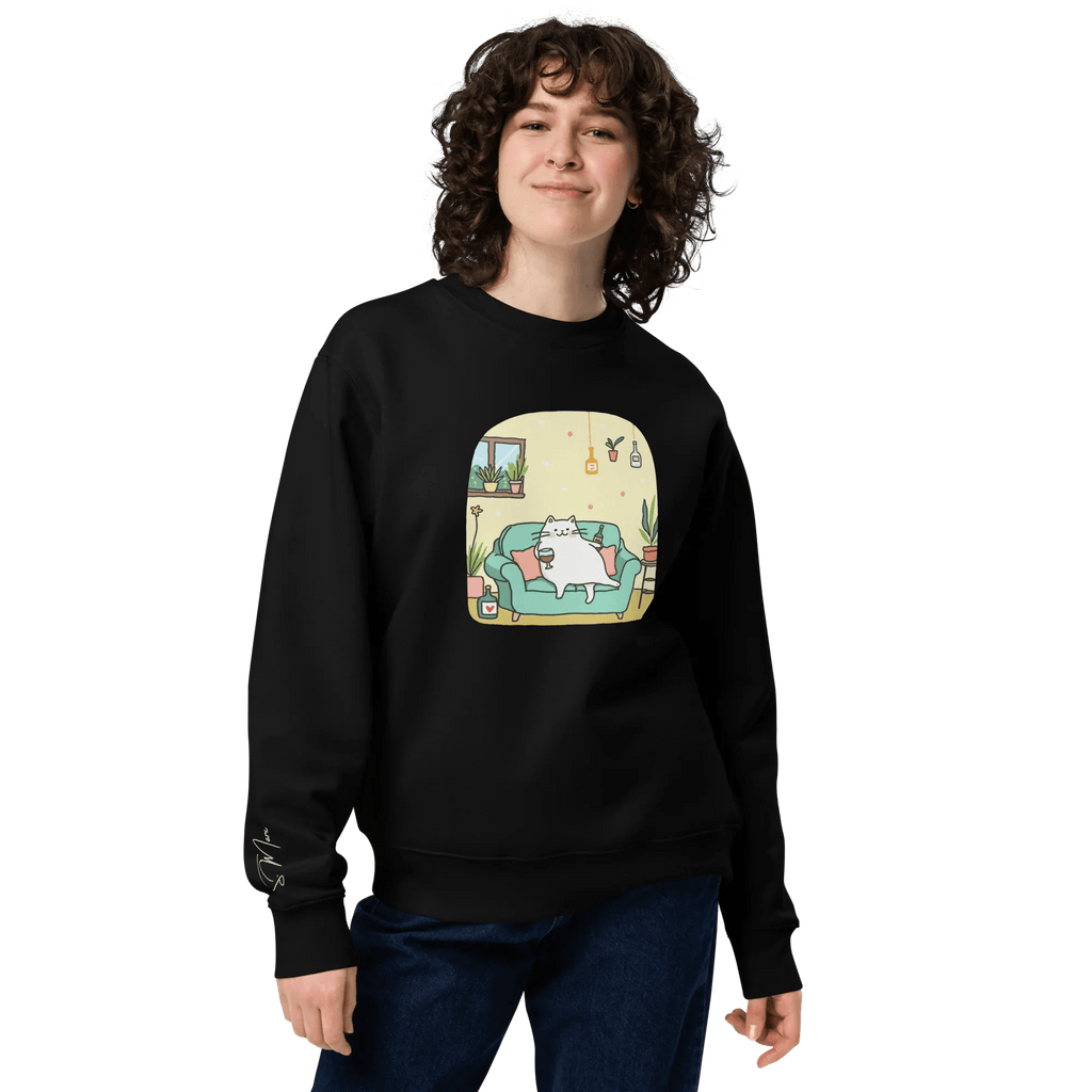 Pullover "drunky cat two" - Pullover - flyliving