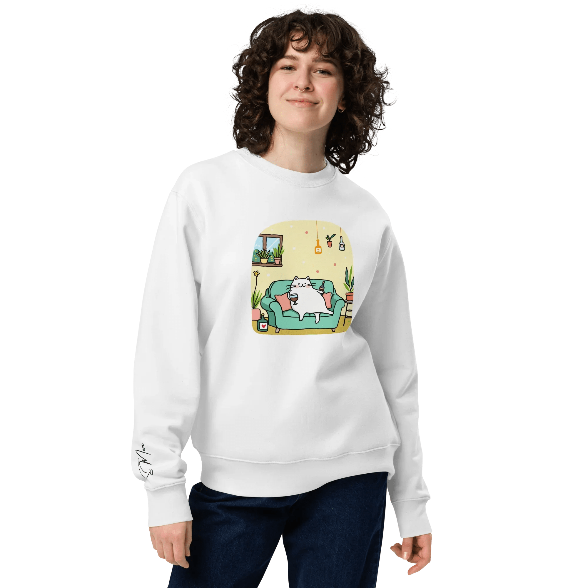Pullover "drunky cat two" - Pullover - flyliving