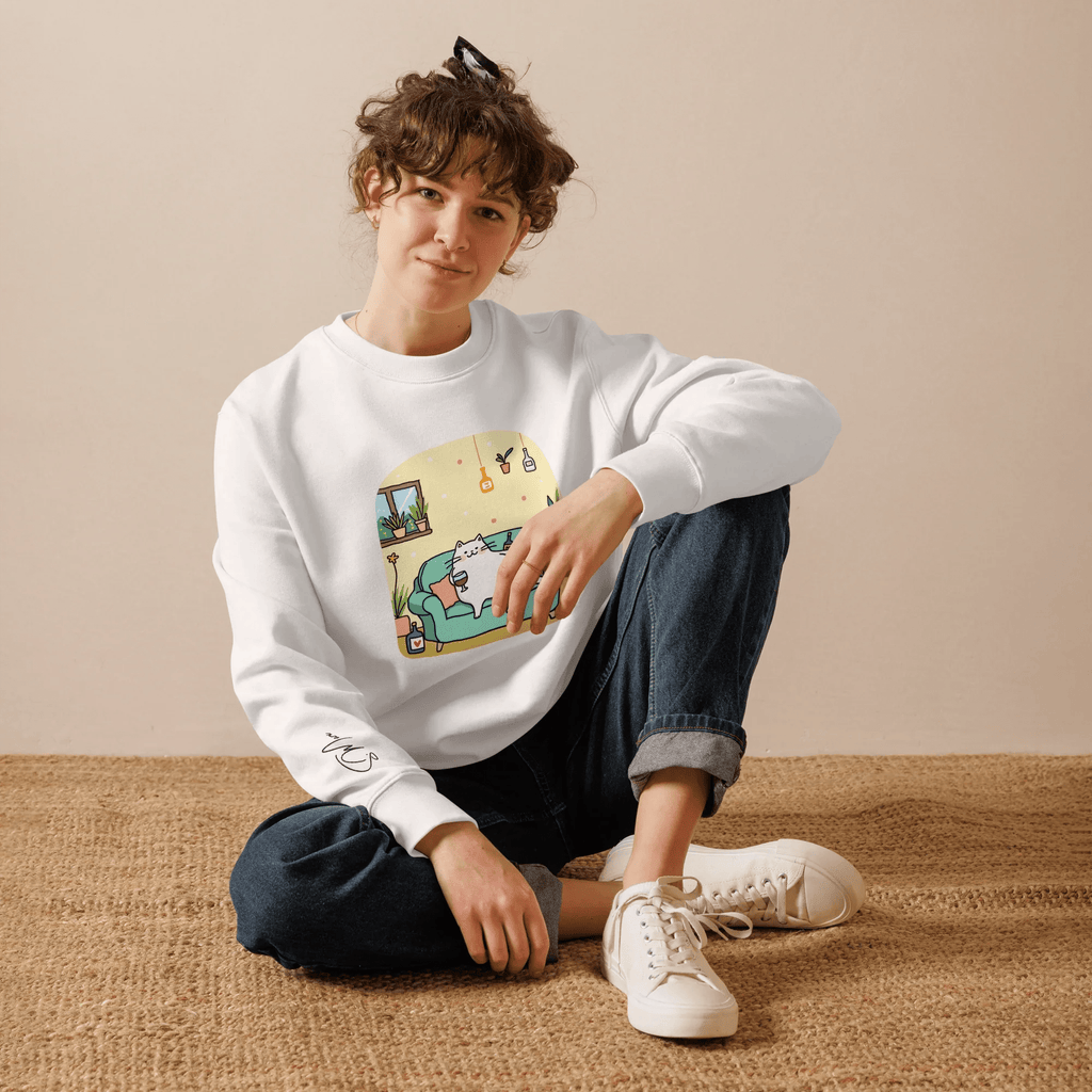 Pullover "drunky cat two" - Pullover - flyliving
