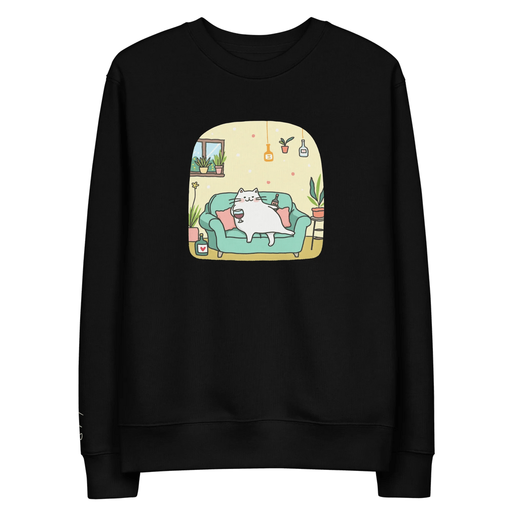 Pullover "drunky cat two" - Pullover - flyliving