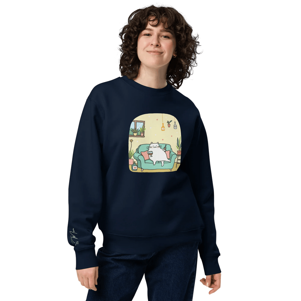 Pullover "drunky cat two" - Pullover - flyliving