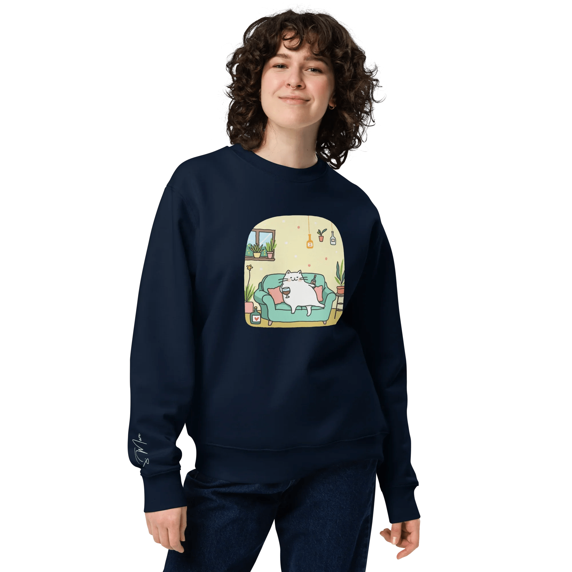 Pullover "drunky cat two" - Pullover - flyliving