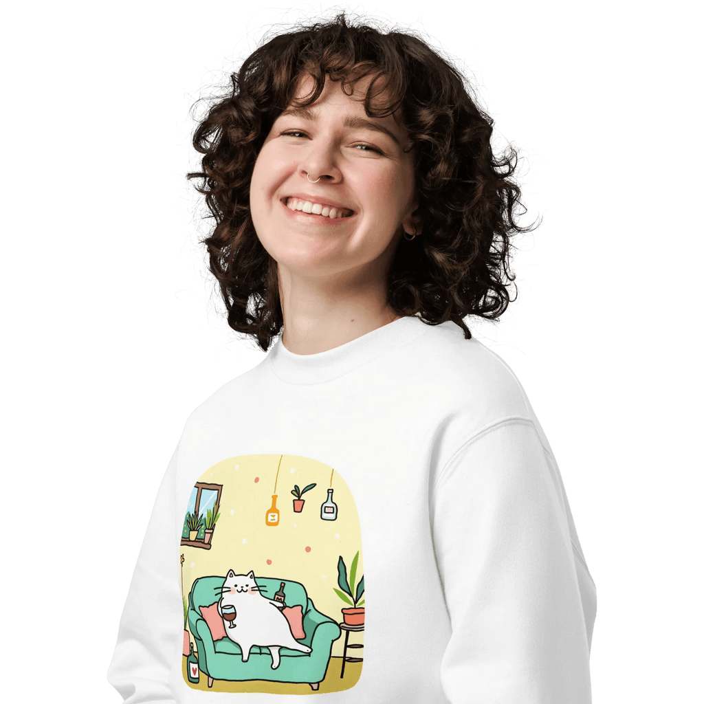 Pullover "drunky cat two" - Pullover - flyliving