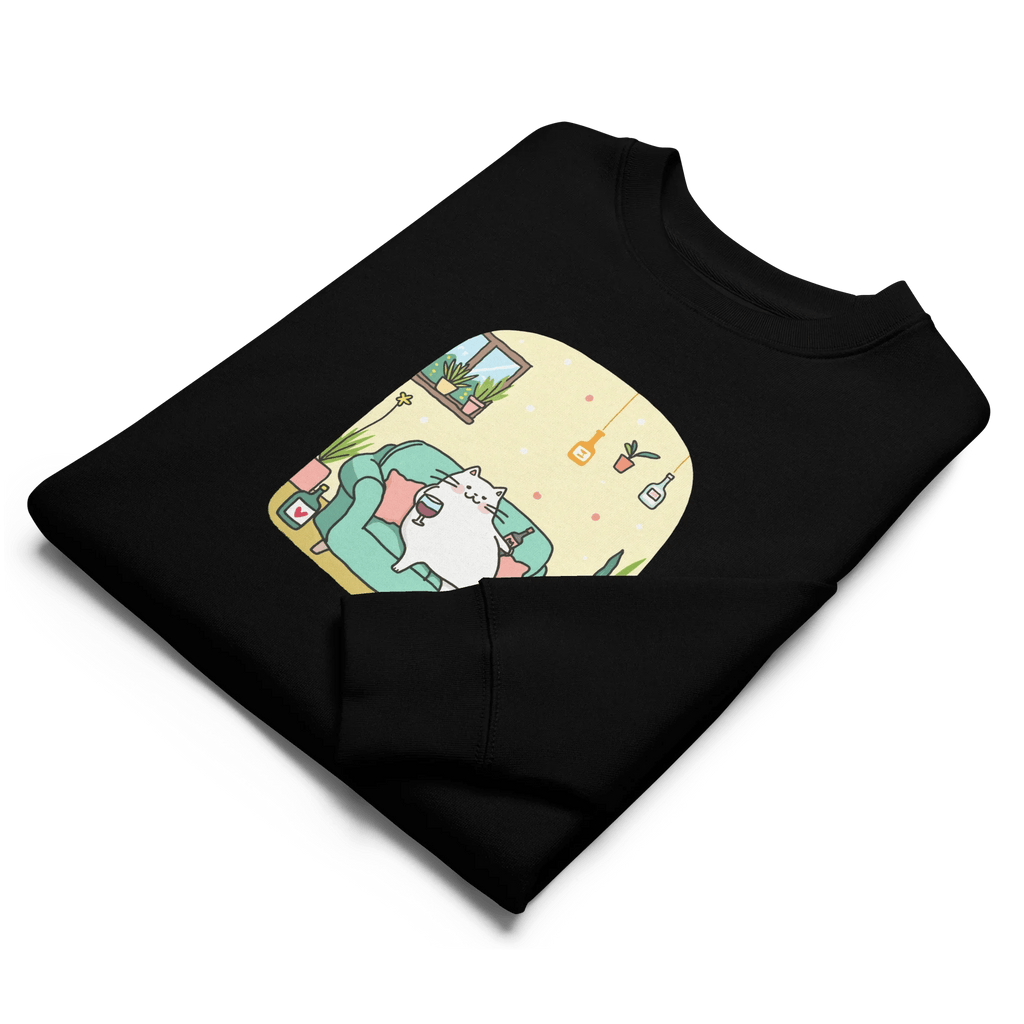 Pullover "drunky cat two" - Pullover - flyliving
