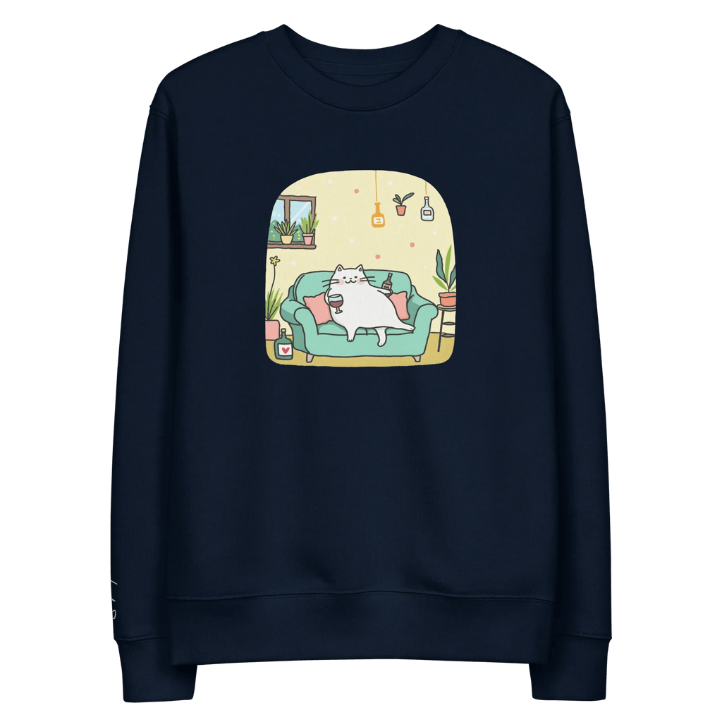 Pullover "drunky cat two" - Pullover - flyliving
