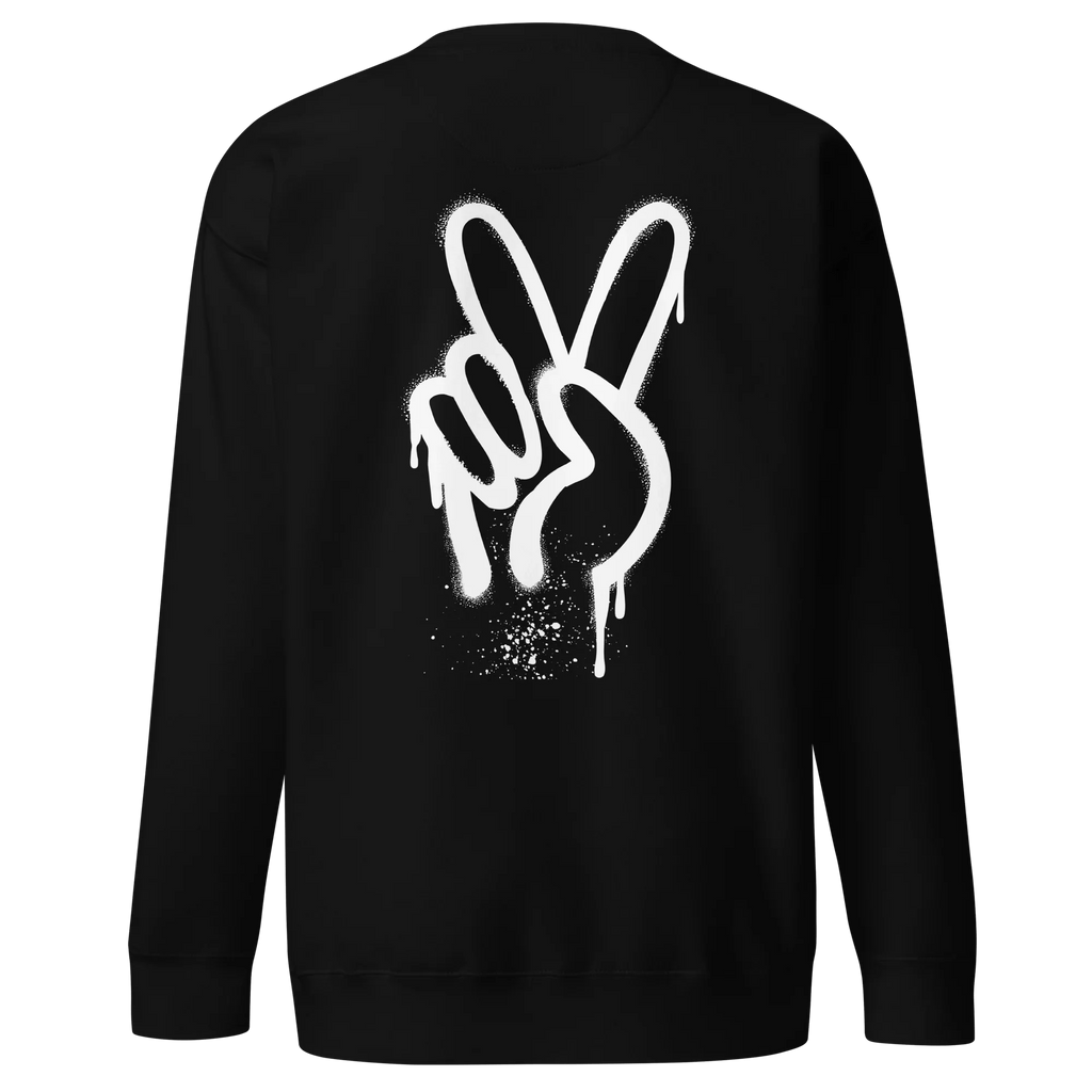 Pullover "Spray Peace", backprint - Pullover - flyliving