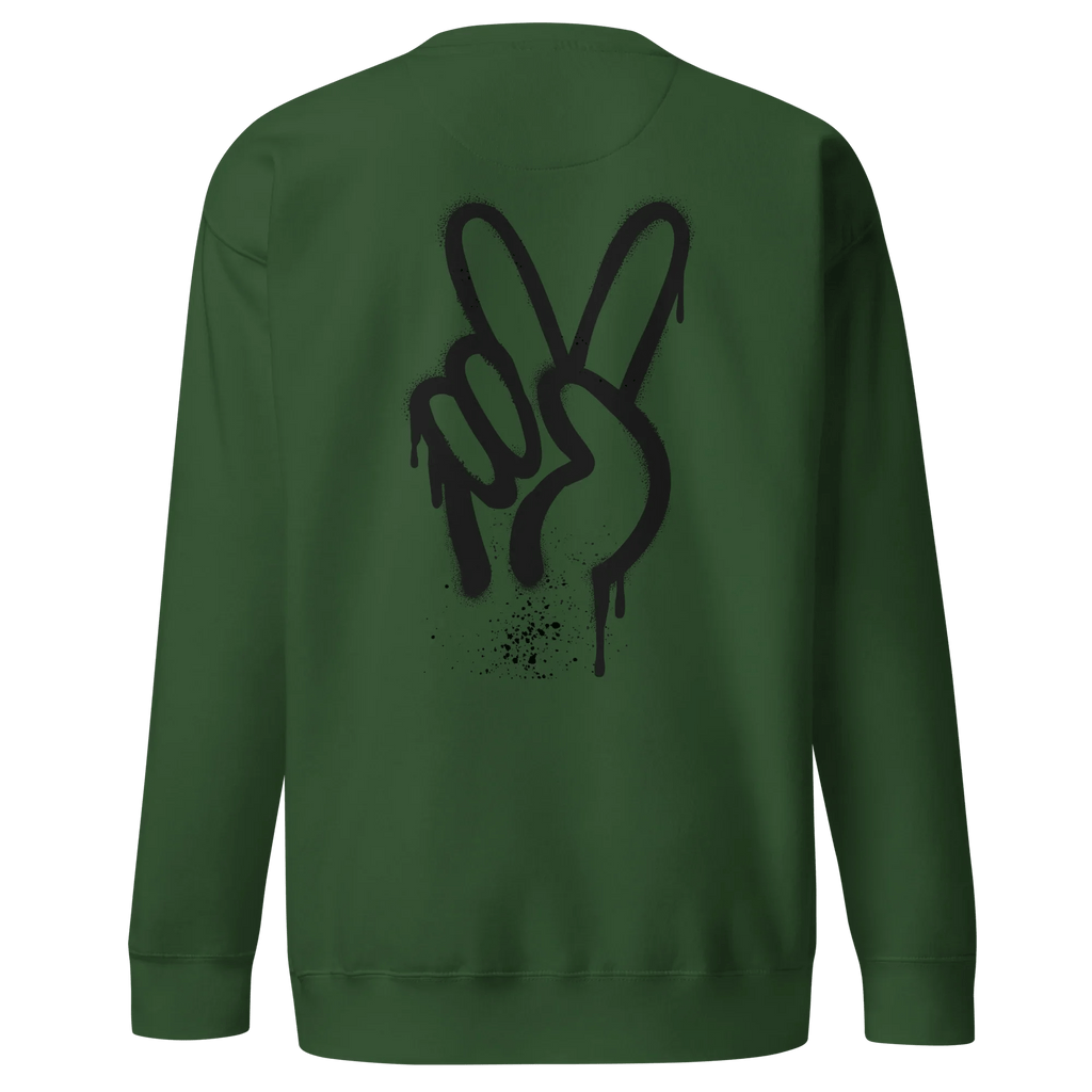 Pullover "Spray Peace", backprint - Pullover - flyliving