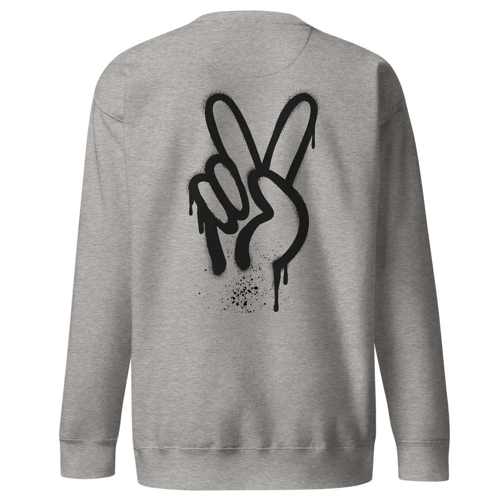 Pullover "Spray Peace", backprint - Pullover - flyliving