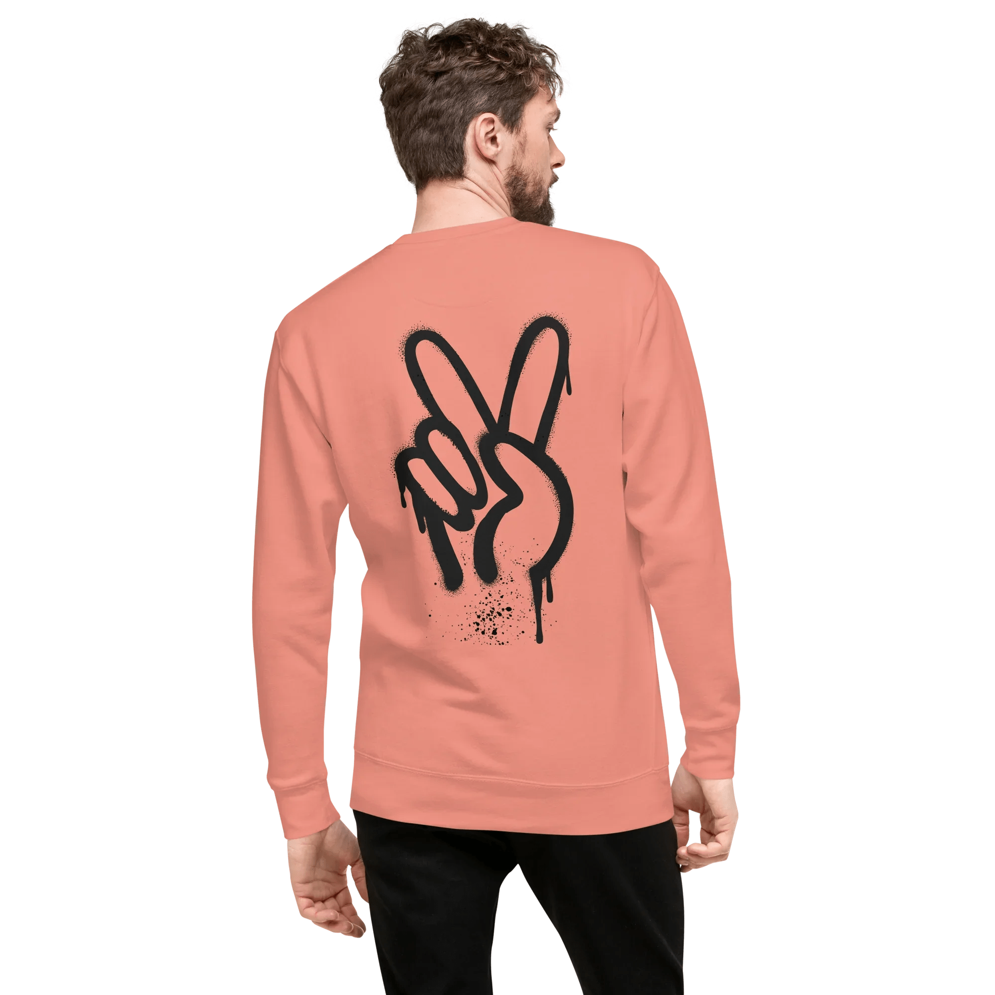 Pullover "Spray Peace", backprint - Pullover - flyliving