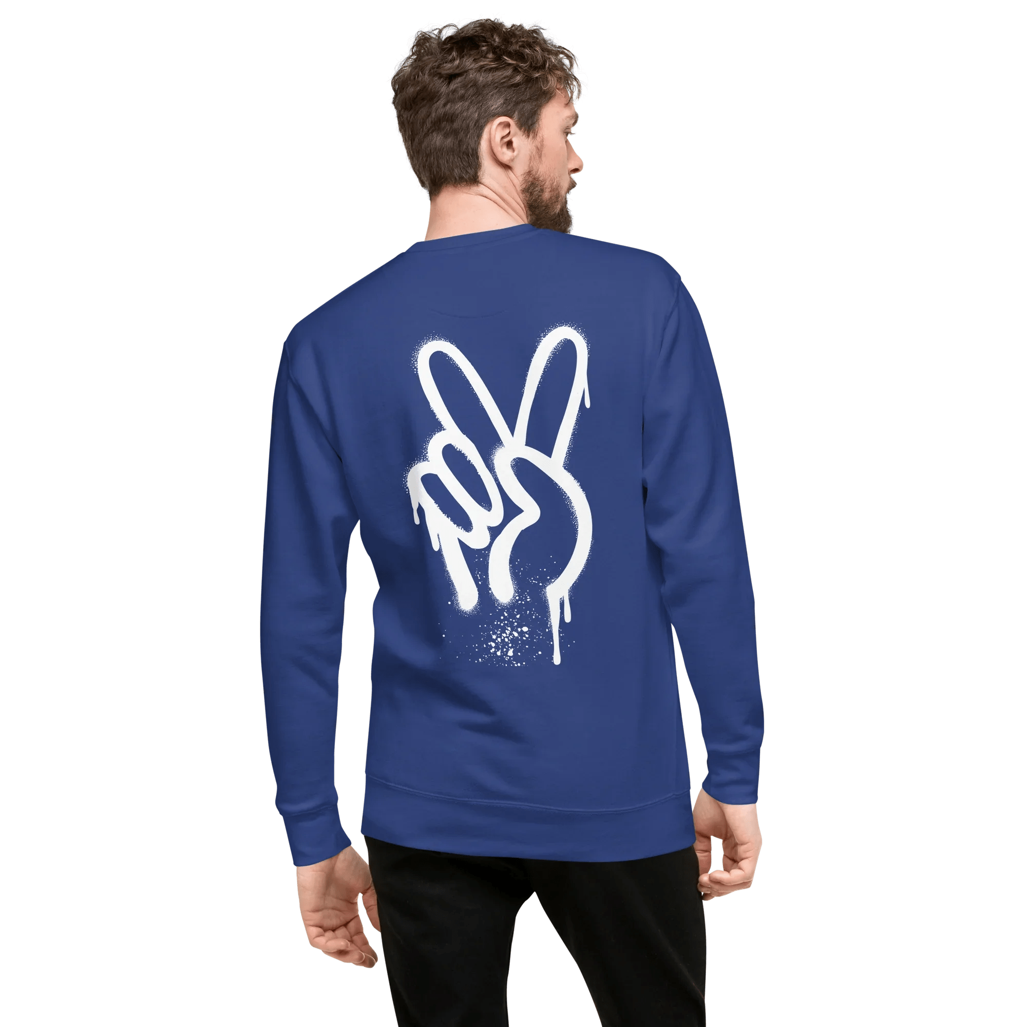 Pullover "Spray Peace", backprint - Pullover - flyliving