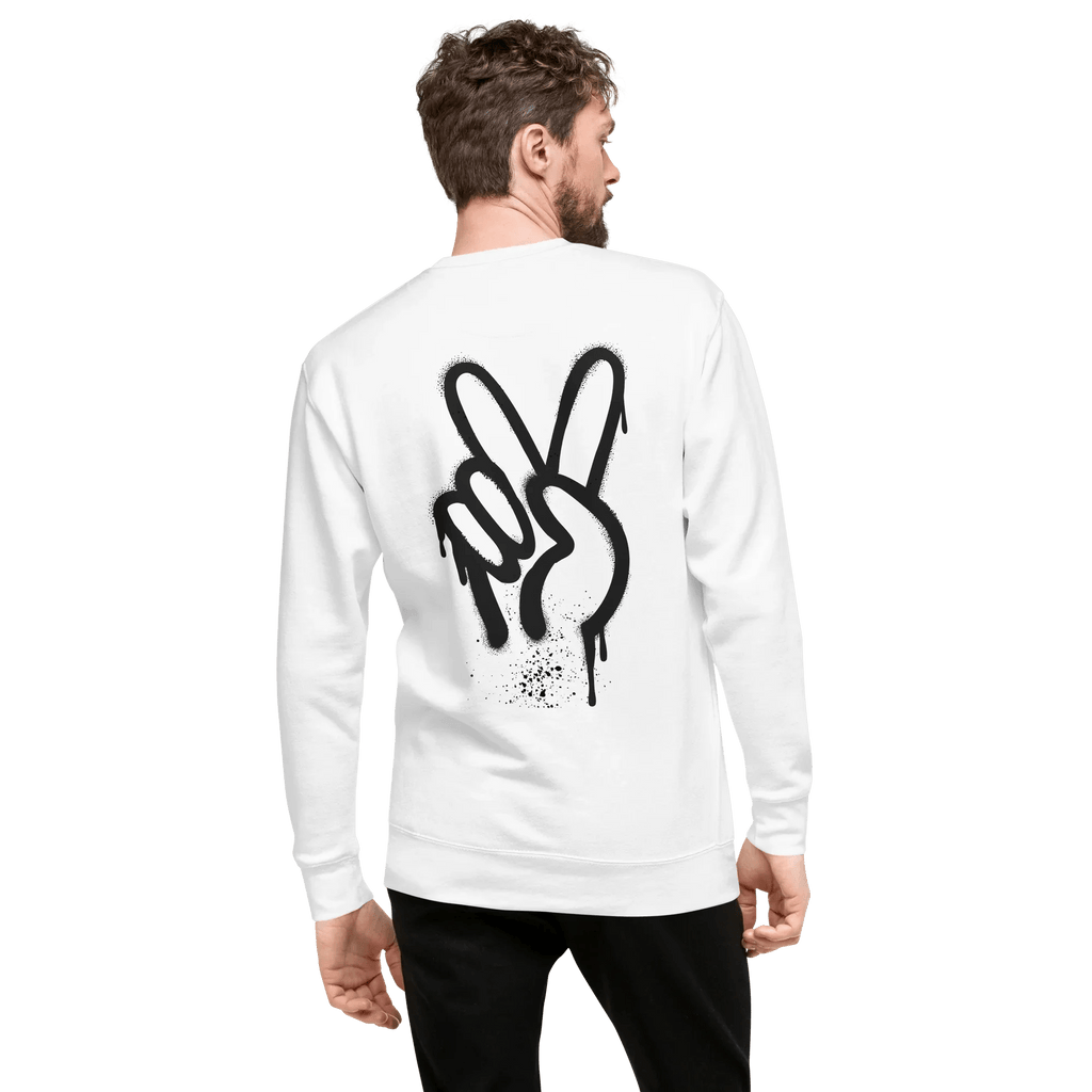 Pullover "Spray Peace", backprint - Pullover - flyliving