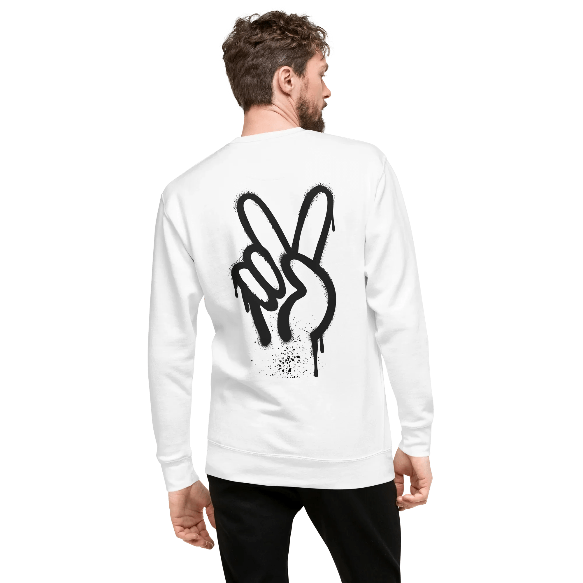 Pullover "Spray Peace", backprint - Pullover - flyliving