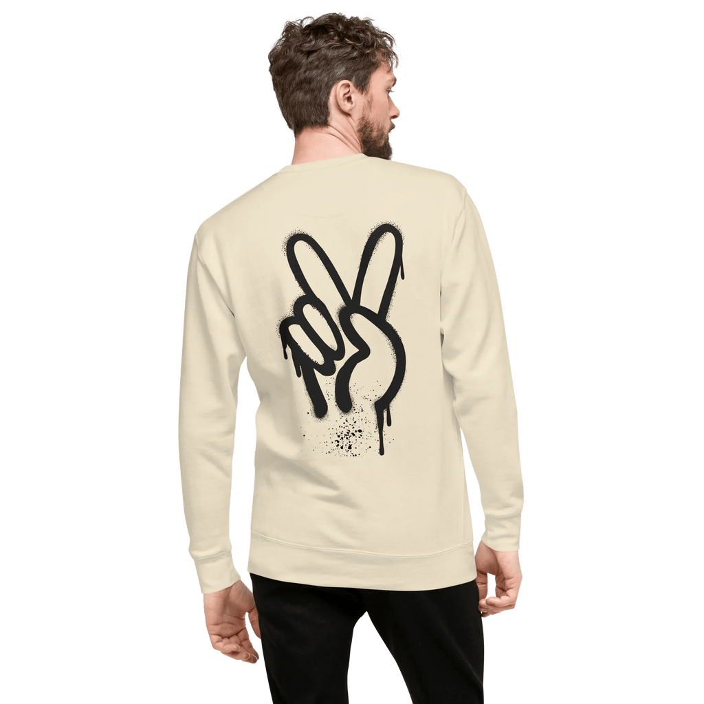 Pullover "Spray Peace", backprint - Pullover - flyliving
