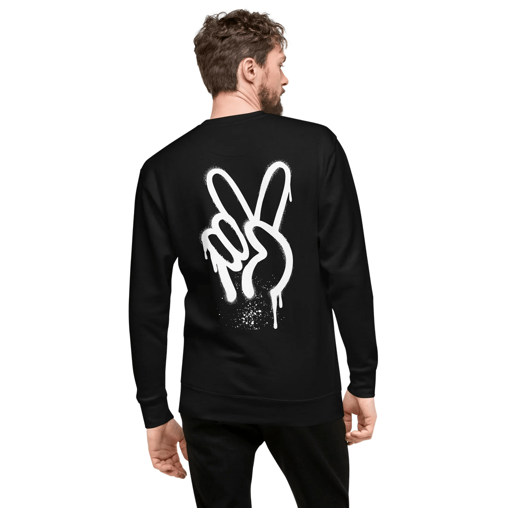 Pullover "Spray Peace", backprint - Pullover - flyliving